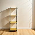 Korean Yellow 4 Tier Heavy Duty Stainless Steel Storage Shelving Unit, 100Lbs Shelf 49