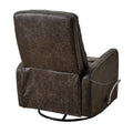 Swivel Glider Rocker Recliner Chair For Nursery,Manual Swivel Rocking Recliner,Mordern Home Theater Seating Soft Reclining Chairs For Living Room,Brown Antique Brown Primary Living Space Memory Foam Wipe Clean American Traditional Handle Memory Foam