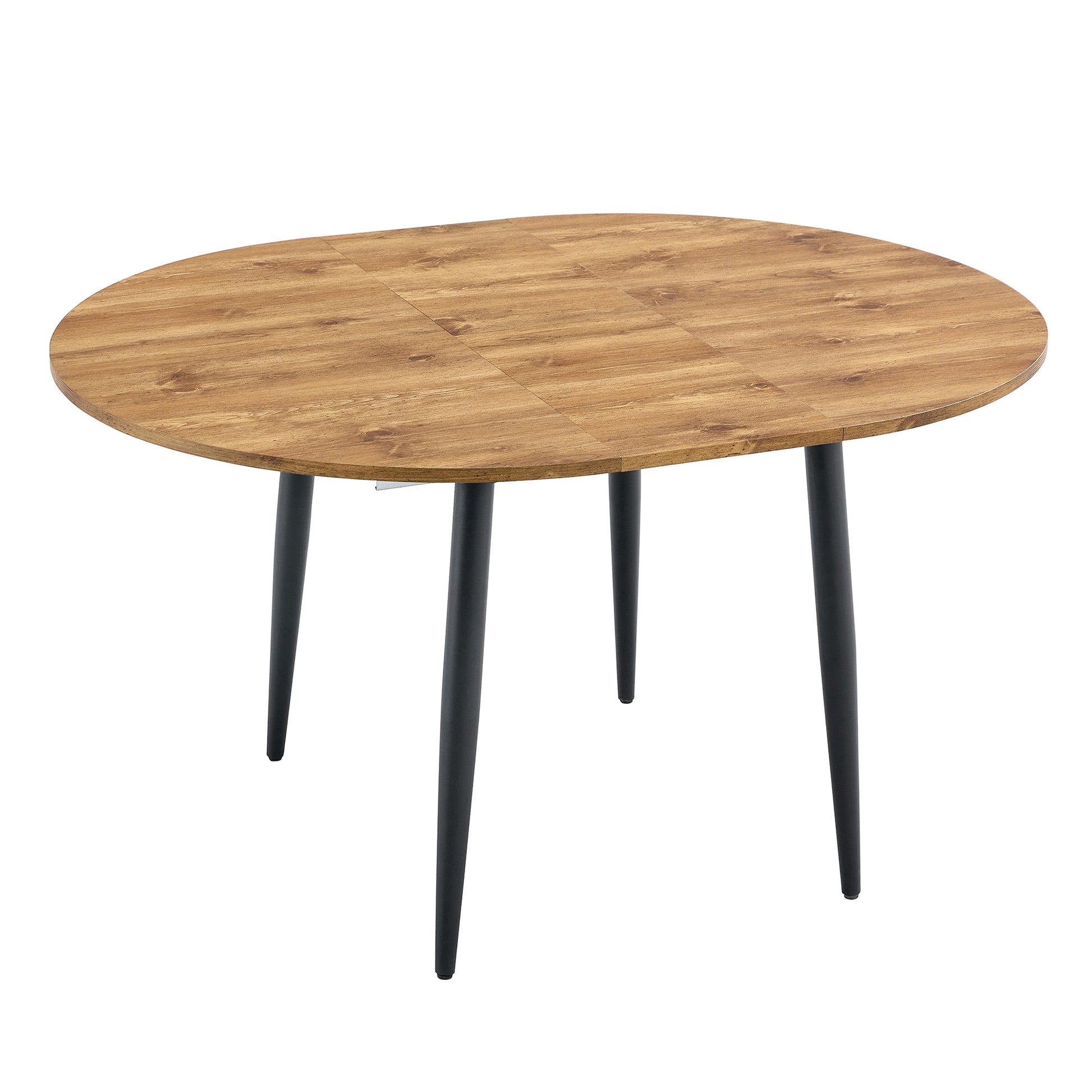 With A Clever Retractable Mechanism, The Mdf Table Top And Black Metal Legs And Has A Smooth And Delicate Surface. The Unique Look Creates The Sleekof A Modern Home. Wood Mdf Metal