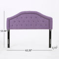 Queen&Full Sized Headboard Full Light Purple Fabric