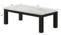 White Black 3 Piece Living Room Table Set Faux Marble Table Top Cocktail Table And Two Matching End Tables Wooden Furniture Black,White Primary Living Space Contemporary,Modern Wood