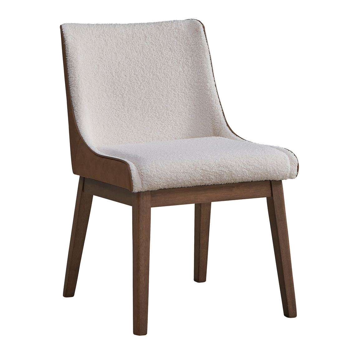 White And Brown Side Chair Set Of 2 Solid Brown White Dining Room Traditional Wingback Chair Wing Back Set Of 2 Wood Fabric