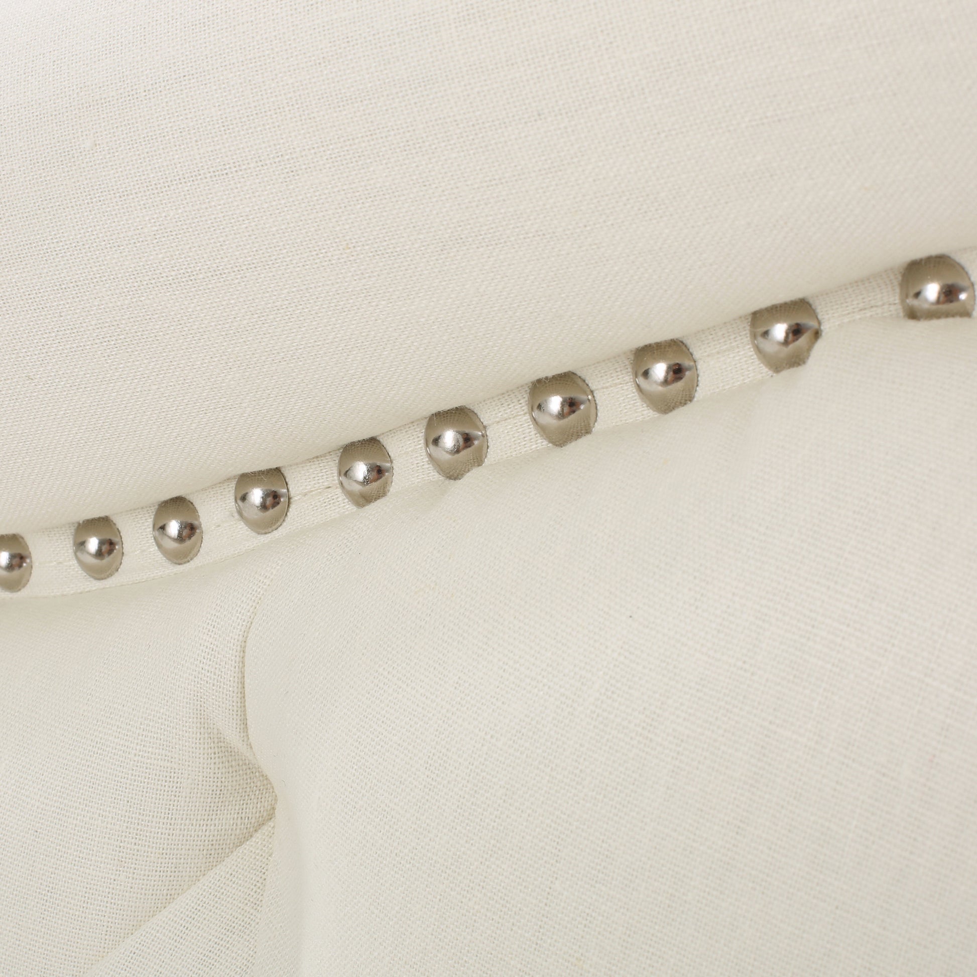 Queen&Full Sized Headboard Ivory Fabric