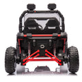 24V Two Seater Kids Ride On Utv W Parents Control,400W Super Power,Four Wheel Suspension,Led Light With Rear Searchlight,Bluetooth,Mp3,Music,Rear Storage Space,Speeds 3.73 4.97Mph For Kids Aged 3 . Red 50 99 Lbs Polypropylene