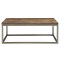 Lorenza 3 Piece Table Set Brown Brown Iron