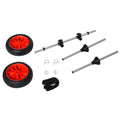 Soozier Universal Kayak Cart, Trolley Trailer Kayak Wheels With Strong Aluminum Frame, Adjustable Width Crossbar, & Large Tires Black Silver Aluminum