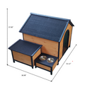 Xpt088 Wearable And Strong Dog House For Playground Natural Solid Wood