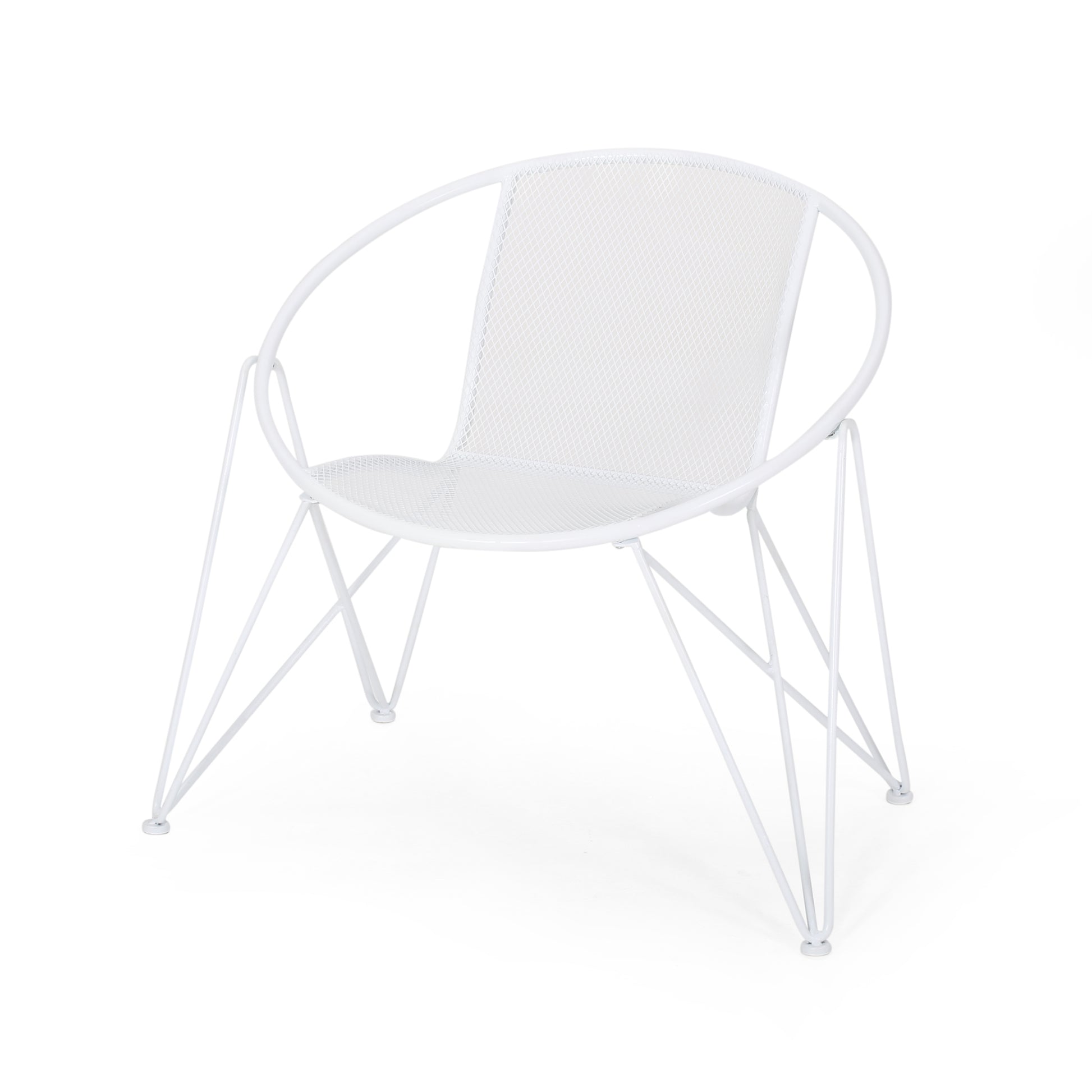 Georgia Chair Set Of 2 White Iron