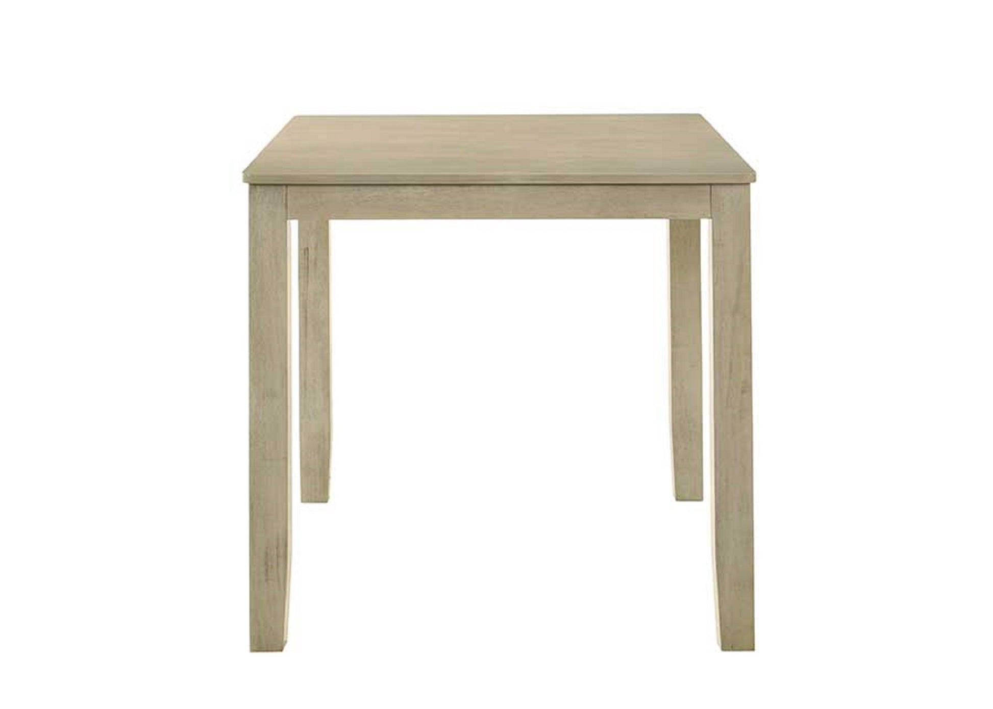 Beautiful Cream Color Counter Height 1Pc Dining Pub Height Square Table Dining Room Wooden Furniture Cream Seats 4 Espresso Dining Room Traditional Rectangular Square Wood