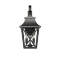 Black Outdoor Wall Lantern 2 Light, Large Outside Modern Wall Sconce Light Fixture, Industrial Porch Light Wall Mount With Glass, Waterproof Farmhouse Exterior Lamp Lighting 2 Pack Black Aluminium
