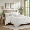 Comforter Mini Set Ivory King King Ivory Cotton
