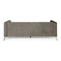 3 Seater Sofa Grey Fabric 3 Seat