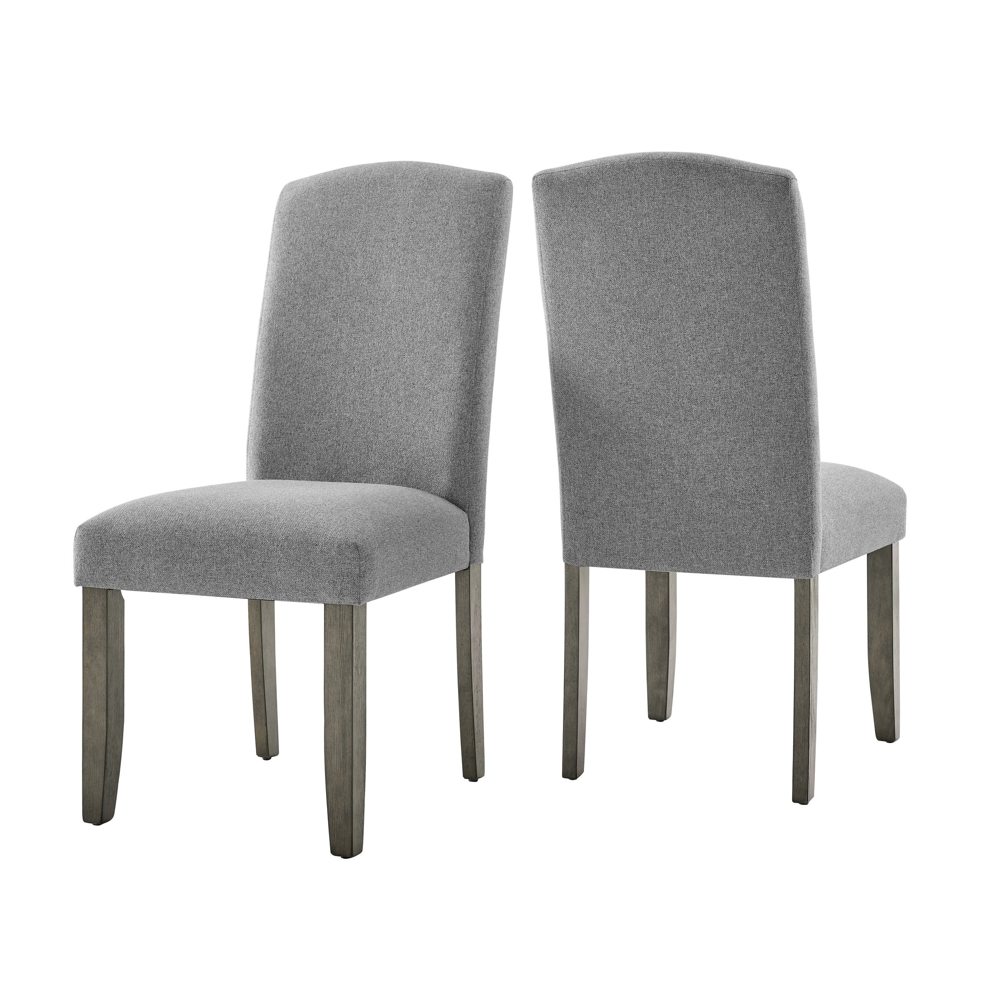 Emily 7 Piece Dining Set Dark Gray Dark Gray Marble