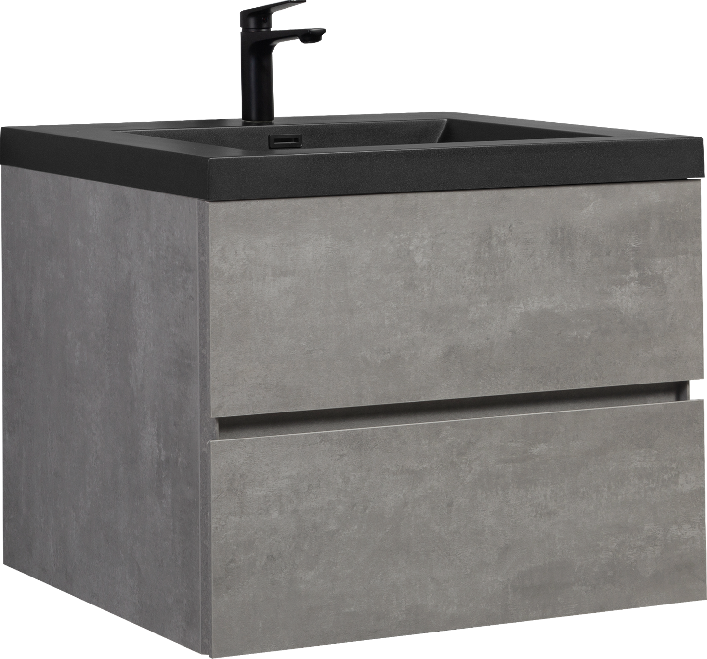 30" Floating Bathroom Vanity With Sink, Modern Wall Mounted Bathroom Storage Vanity Cabinet With Black Quartz Sand Top Basin And Soft Close Drawers, Grey 24V12 30Gr 2 Grey Bathroom Wall Mounted Wood