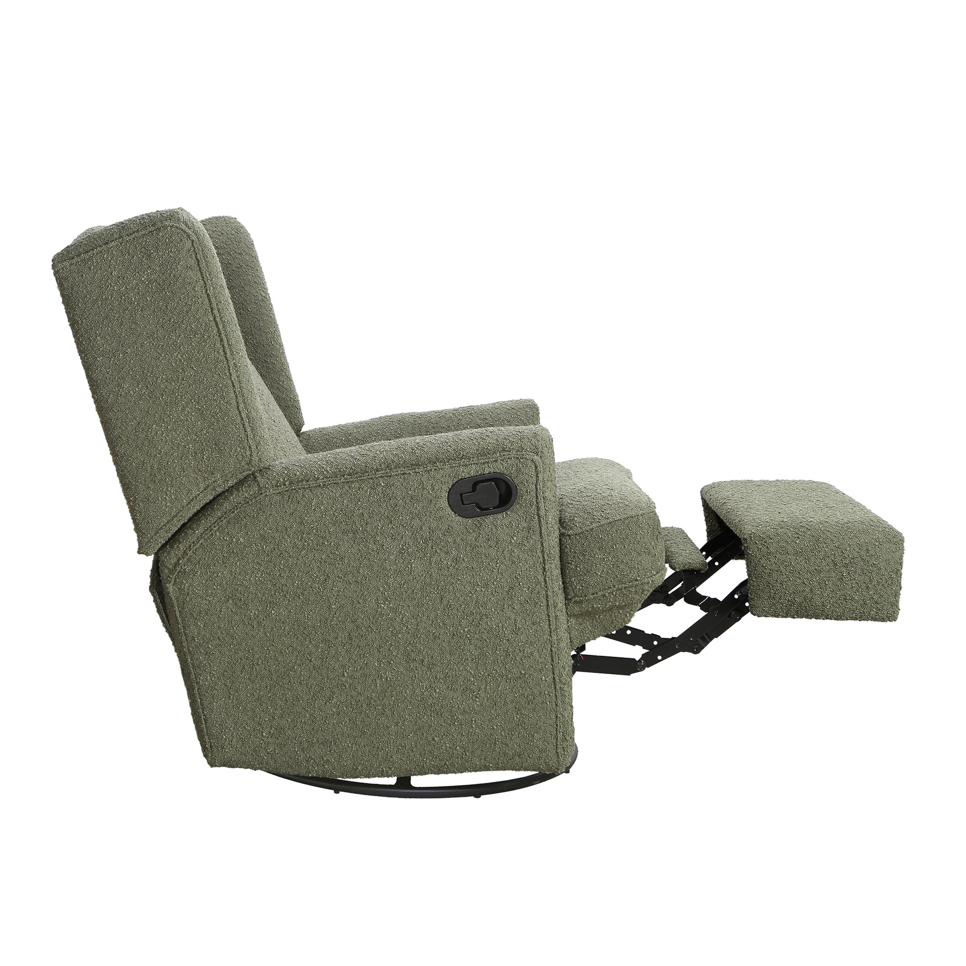 Hemingway Wingback Recliner In Sage Boucle Sage Fabric