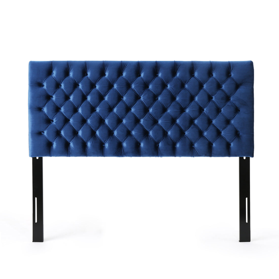 Bierman Headboard Queen Navy Blue Velvet