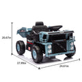 12V Kids Ride On Dump Truck W Parents Control,2Wd,Rear Wheel Suspension,Electric Dump Bed And Extra Shovel,Multimedia Function With Bluetooh And Music,Volume&Speed Adjustment,Led Light For Kids 3 5. Blue Polypropylene