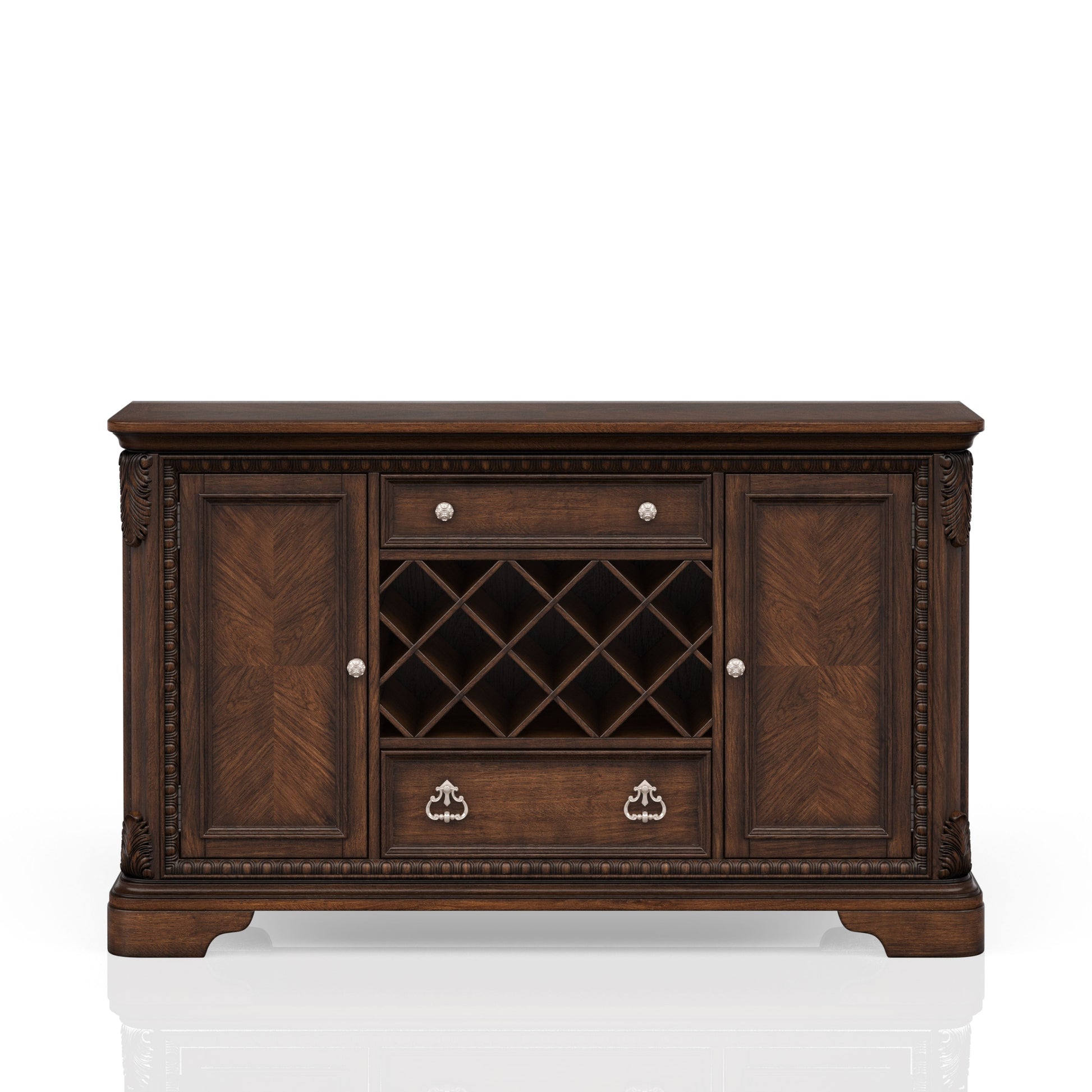 Mahogany Traditional Server Mahogany Solid Wood Mdf