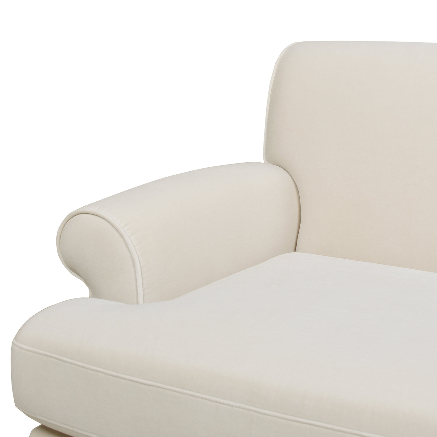 Alana 88" Lawson Two Cushion Tightback Sofa, French Beige Performance Velvet Beige Foam Velvet 3 Seat