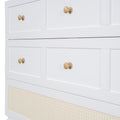Full Size Murphy Bed With Large Drawers,White Full White Plywood