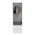 Armoire Marlton, Bedroom, White White Particle Board Engineered Wood
