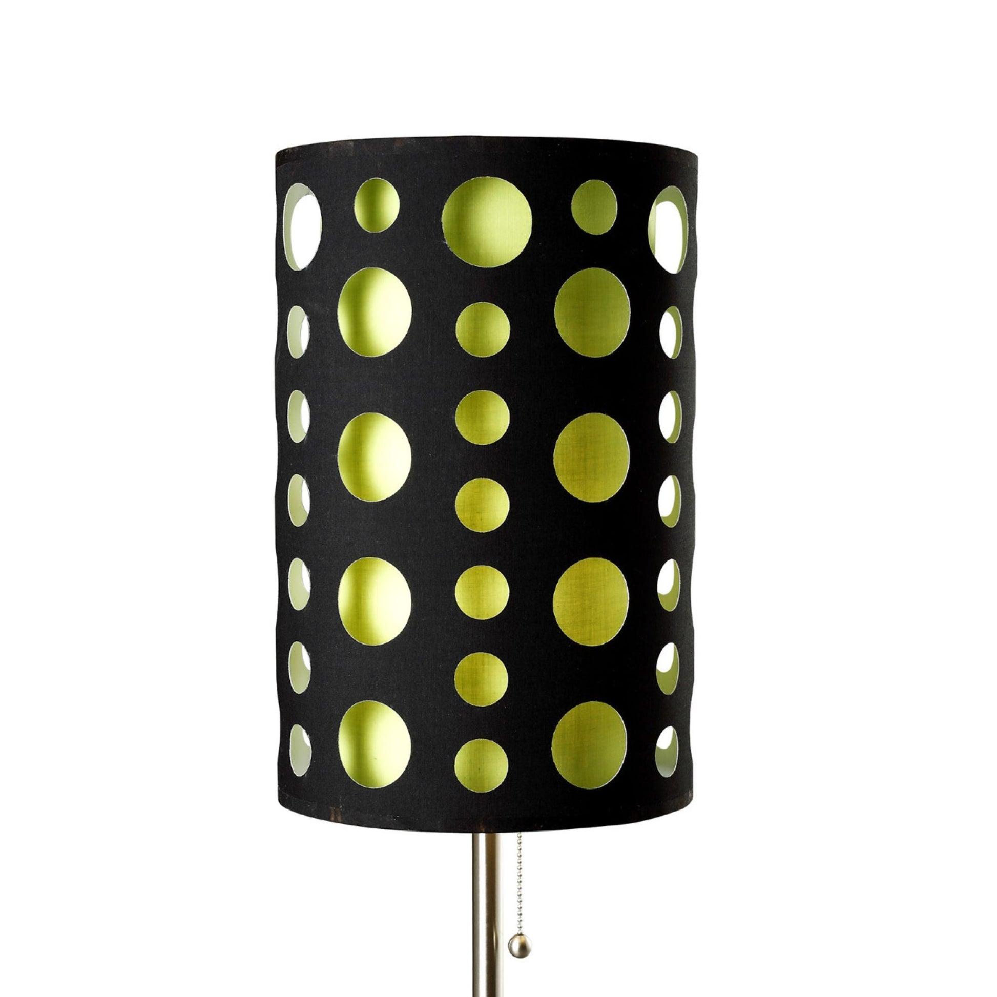 33" Tall Metal Table Lamp, Retro Design With Black And Green Shade Multicolor Metal