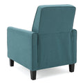 Teal Linen Push Back Chair For Elegant Home D Cor Teal Fabric