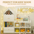 Versatile Children'S Bookshelf With House Shaped Design, Multi Functional Storage For Books And Toys, Adjustable Placement, Durable Kids Organizer For Playroom Or Bedroom Easy Assembly & Safe For