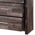 Juniper Dark Cherry Finish Dresser Dark Brown Synthetic Wood