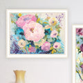 Abstract Florals To Wish You Good Luck, Success, Longevity Should Keep You Smiling Framed Wall Art For Living Room, Wall Art Print For Home Decor, Bedroom Wall Art By Jennifer Holden Multicolor Wood Paper