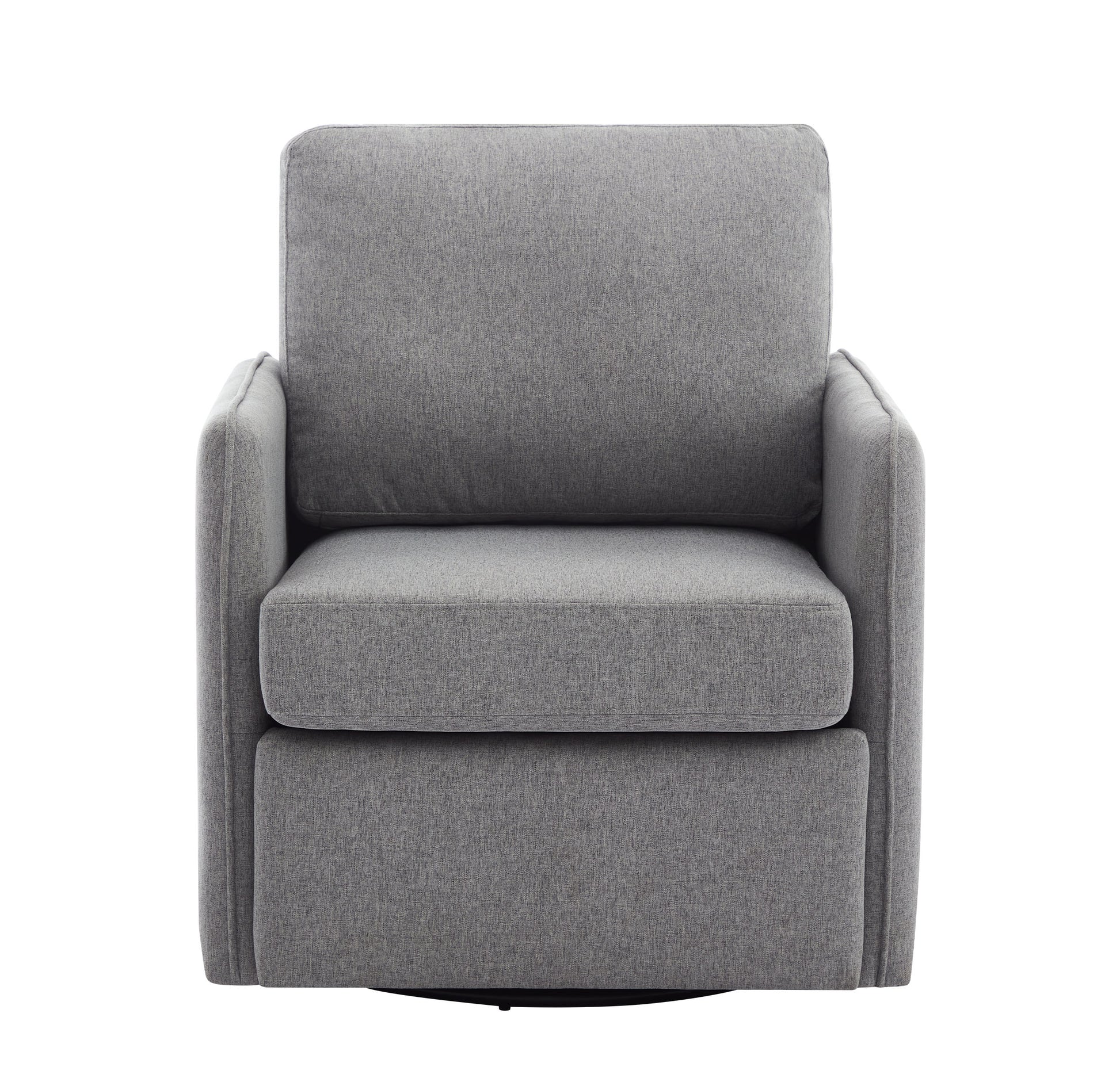 Swivel Accent Chair, Comfy Single Sofa Chair With Storage, Modern Arm Chair For Living Room, Fabric Swivel Armchair With Metal Base Gary Gray Silver Linen