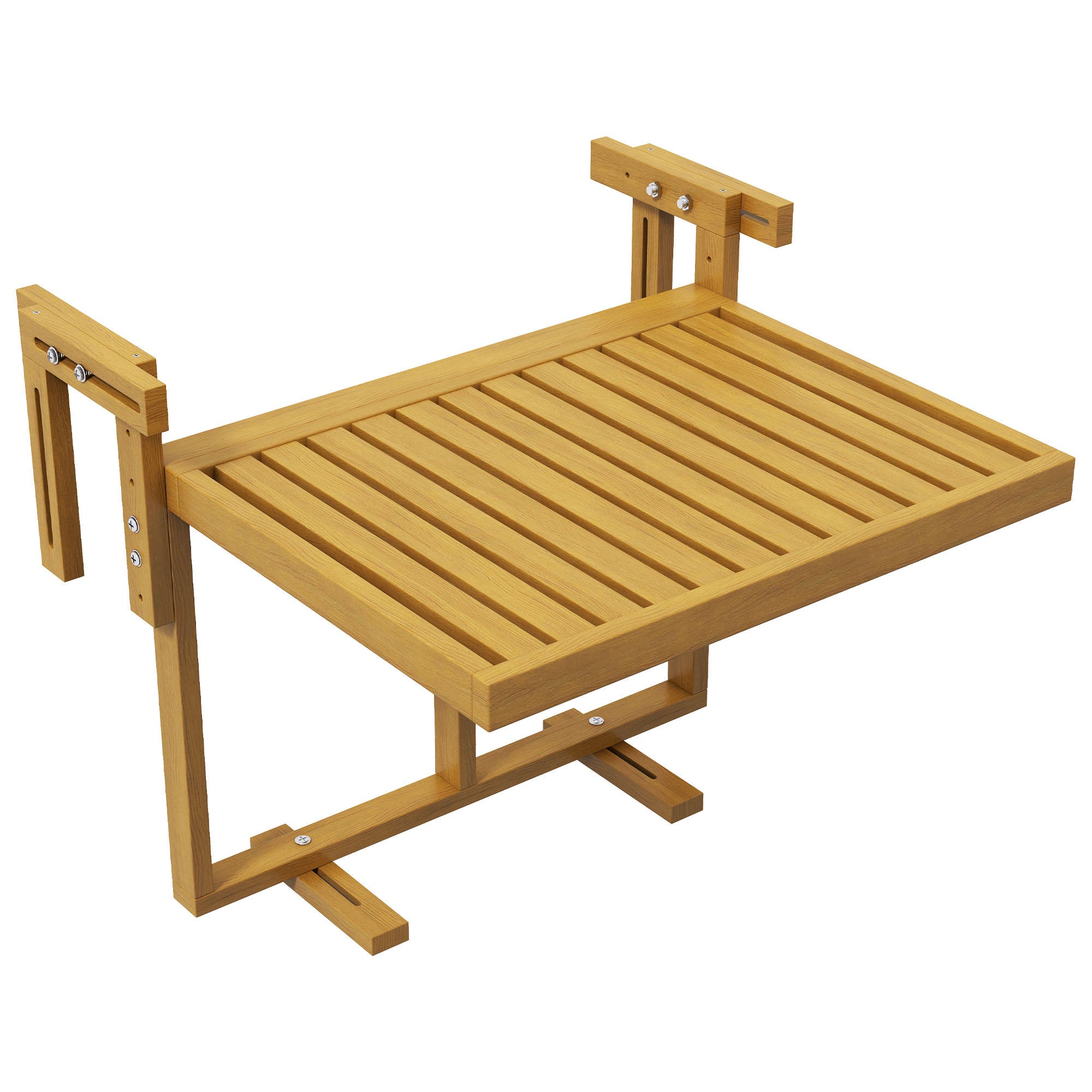 Outsunny Balcony Railing Table, Outdoor Folding Hanging Table Desk, Sp