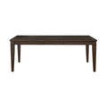 Dark Brown Finish 1Pc Dining Table With Separate Extension Leaf Classic Look Dining Wooden Furniture Dark Brown Seats 6 Dining Room Rectangular Wood