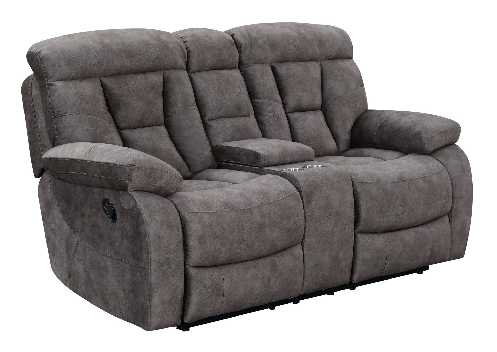 Bogata Sofa And Loveseat Set Dark Gray Dark Gray Wood 5 Seat