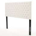 Bierman Headboard Queen Ivory Fabric