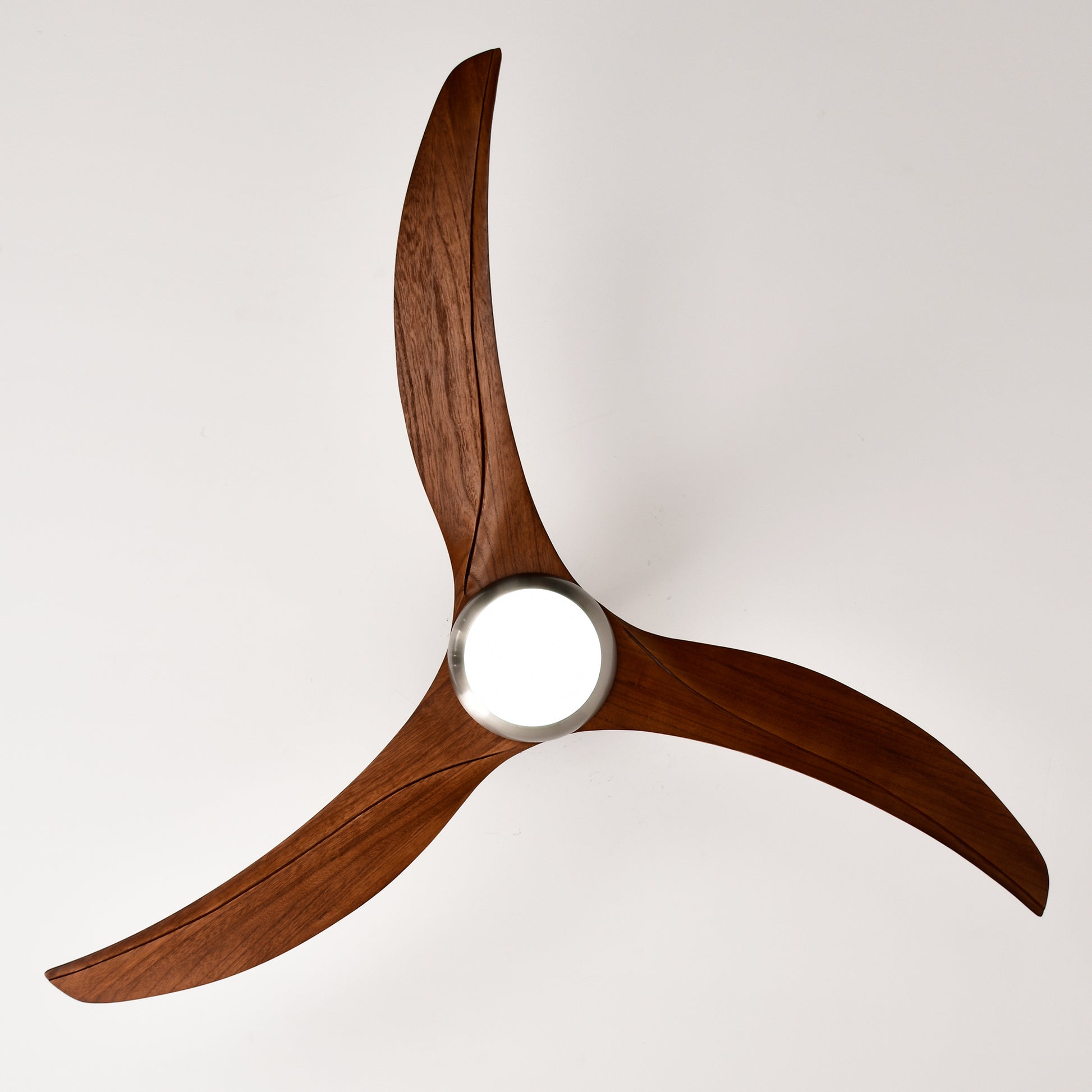 Same Sku W1592P176970 52" Solid Wood Blades Ceiling Fan With Light With Remote Control, Noiseless Reversible Motor, 6 Speed ,3 Colorfor Patio Living Room, Bedroom, Indoor. Stain Nickel Walnut Nickel