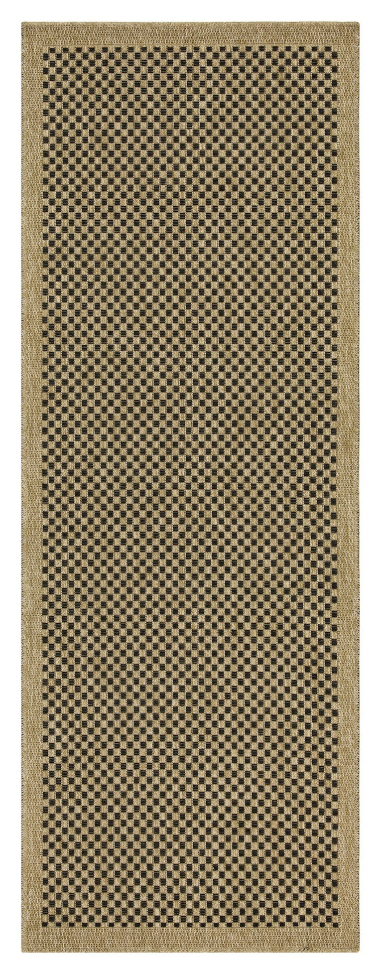 Earth Gc Ntl1003 Jute Black 7 Ft. 10 In. X 10 Ft. 3 In. Indoor Outdoor Area Rug Natural Black Polyester Polypropylene