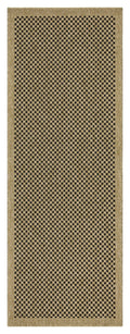 Earth Gc Ntl1003 Jute Black 7 Ft. 10 In. X 10 Ft. 3 In. Indoor Outdoor Area Rug Natural Black Polyester Polypropylene