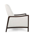 Recliner Chair Beige Fabric