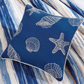 6 Piece Printed Quilt Set With Throw Pillows Blue King Cal King King Blue Cotton