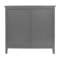 3 Drawer Cabinet,Natural Rattan,American Furniture,Suitable For Bedroom, Living Room, Study Gray Mdf