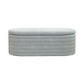 Storage Chenille Ottoman Bench Upholstered Fabric Storage Bench End Of Bed Stool With Safety Hinge For Bedroom, Living Room, Entryway, Closet 40 Inch, Light Grey Light Grey Contemporary Polyurethane