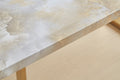 Luxurious Faux Marble Mdf Dinning Table For 6 Or 8, Rectangular 70.9