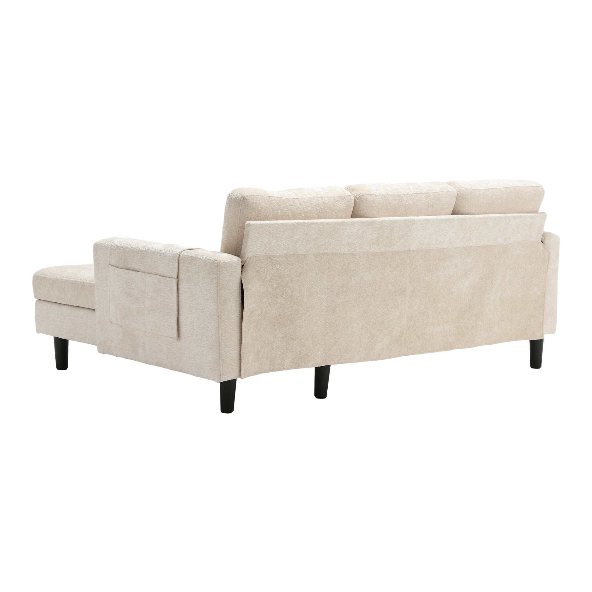 United Sectional Sofa Reversible Sectional Sleeper Sectional Sofa With Storage Chaise Beige Chenille