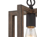 1 Light Steel Lantern Dimmable Farmhouse Pendant Ul Certified Walnut Ceiling Lights Steel Metal