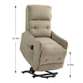 Coolmore Recliner Chair, Electric Recliner Chairs For Adults, Side Pocket Power Reclining Chair Pocket Springs Seat Cushion, Corduroy Fabric Recliner Sofa For Living Room, Bedroom, Home Theater Camel Camel Foam Corduroy