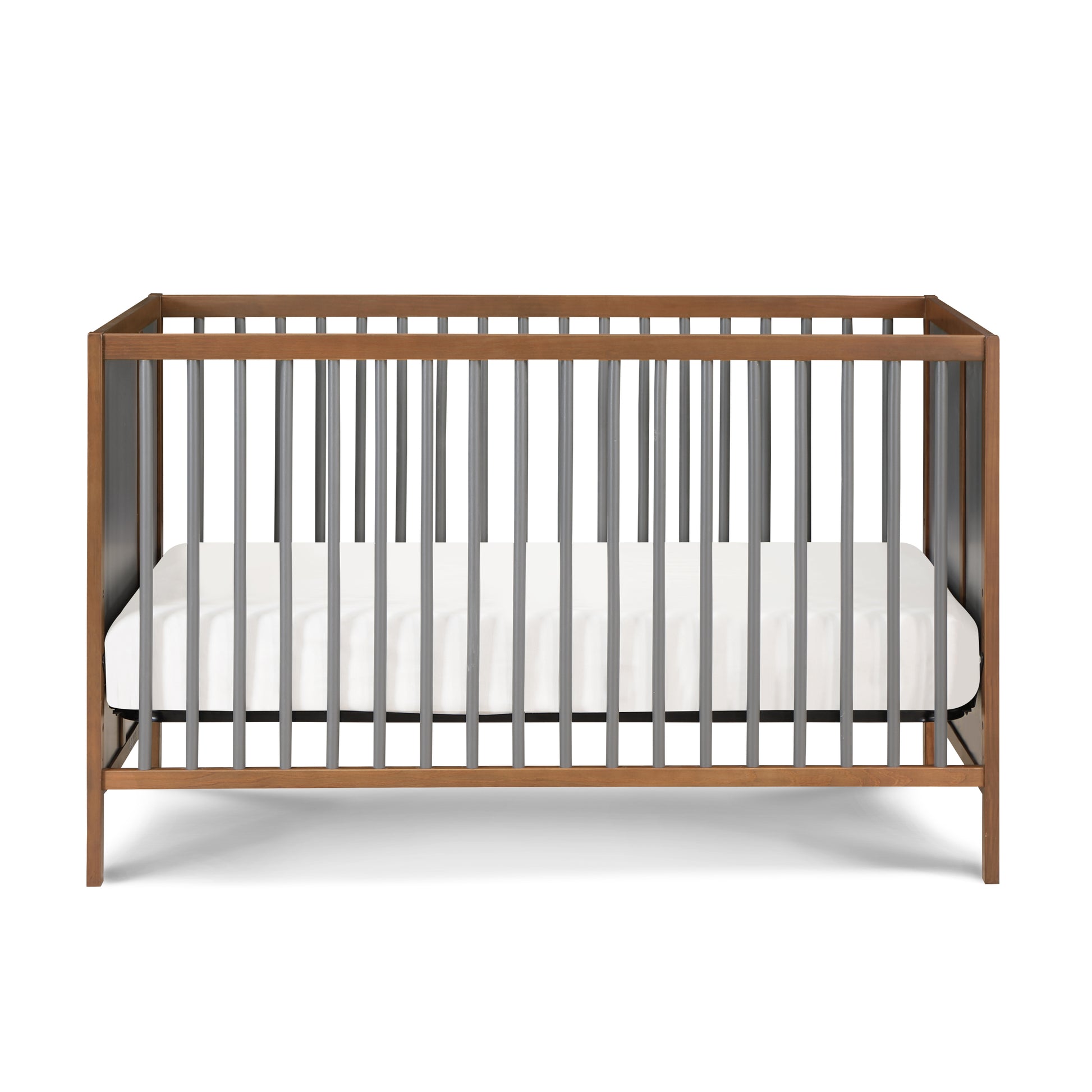 Pixie Finn 3 In 1 Crib In Walnut Charcoal Walnut Brown Wood