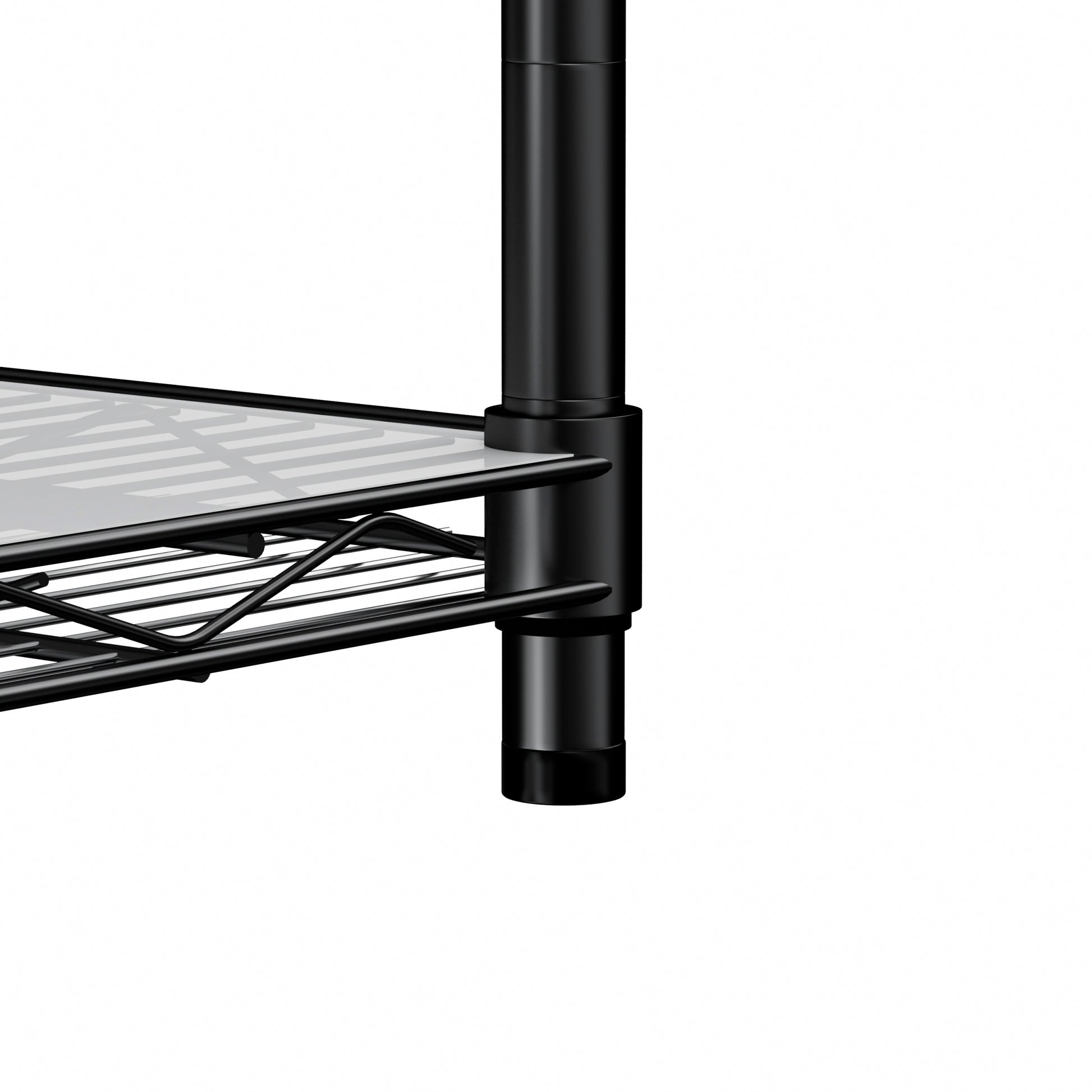 5 Tier Heavy Duty Adjustable Shelving And Racking, 300 Lbs. Per Wire Shelf, With Wheels And Shelf Liners, For Warehouses, Supermarkets, Kitchens, Etc. 59.45 "L 24.02 "W 71.65 "H,Black Black Steel