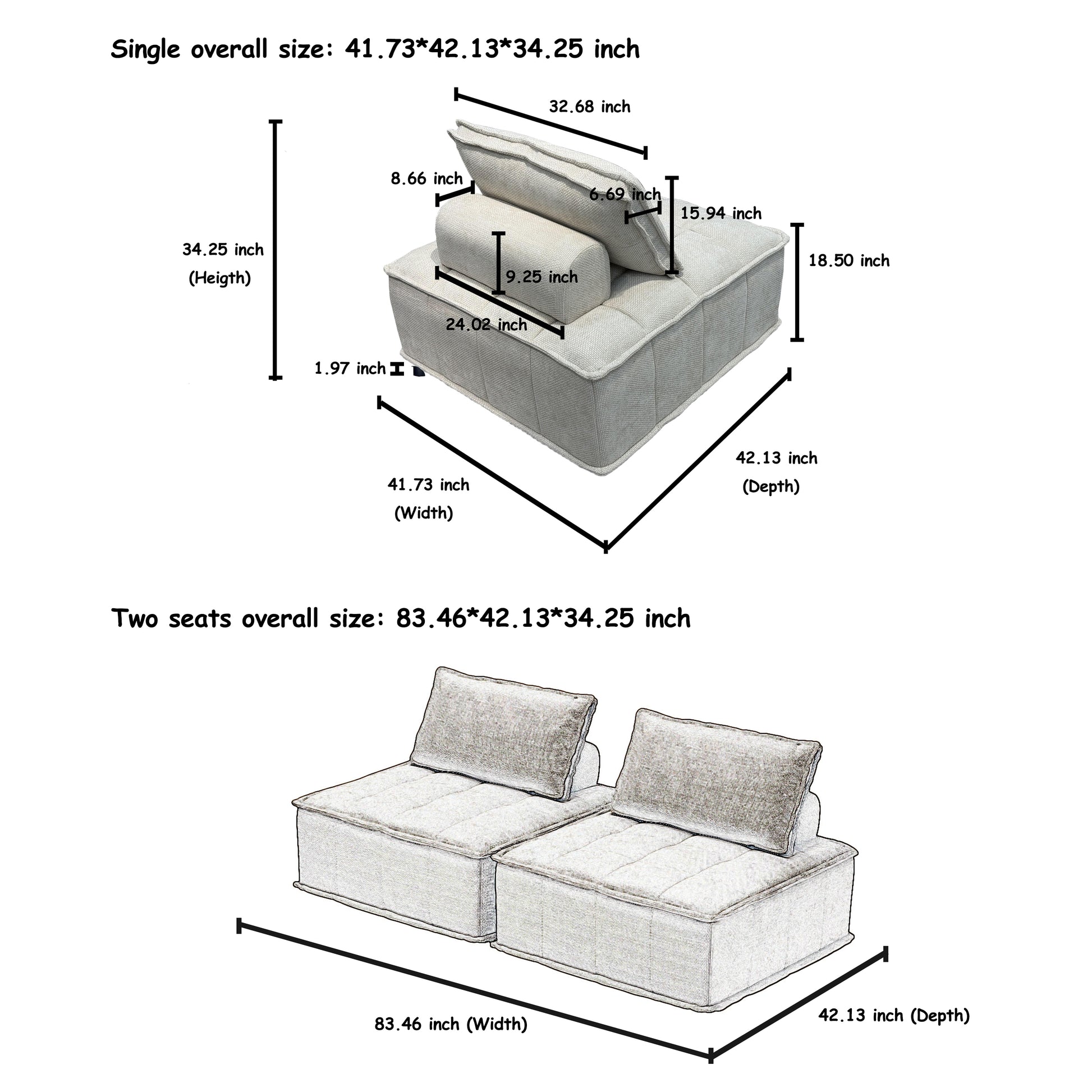 Modern Chenille Modular L Shaped Sofa With Hidden Legs, Adjustable Headrests, And Spring Cushions Ideal For Living Room And Versatile Spaces Light Grey 5Pieces Sofa Light Gray Chenille 5 Seat