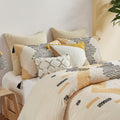 3 Piece Cotton Duvet Cover Set Queen Multicolor Cotton